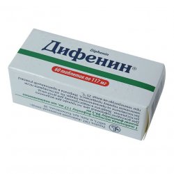 Дифенин (Фенитоин) таблетки 117мг №60 в Новом Уренгое и области фото